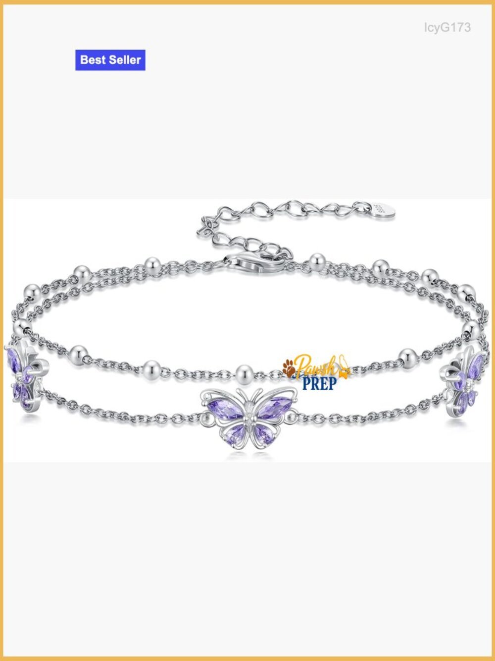 925 Sterling Silver Adjustable Double Butterfly Charm Bracelet Link Jewelry